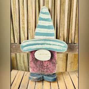 *Green Striped Hat Christmas Gnome